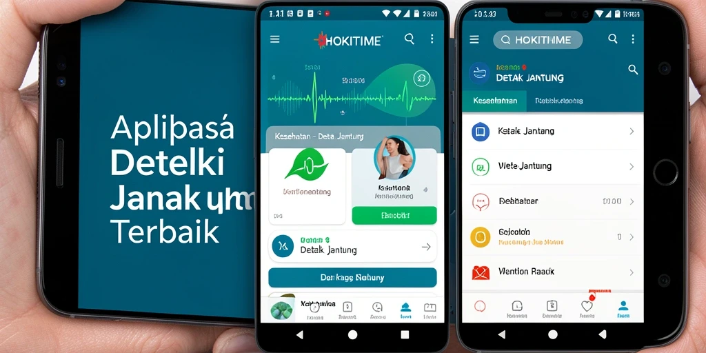 Antarmuka HOKITIME yang menampilkan pemantauan detak jantung secara real-time.