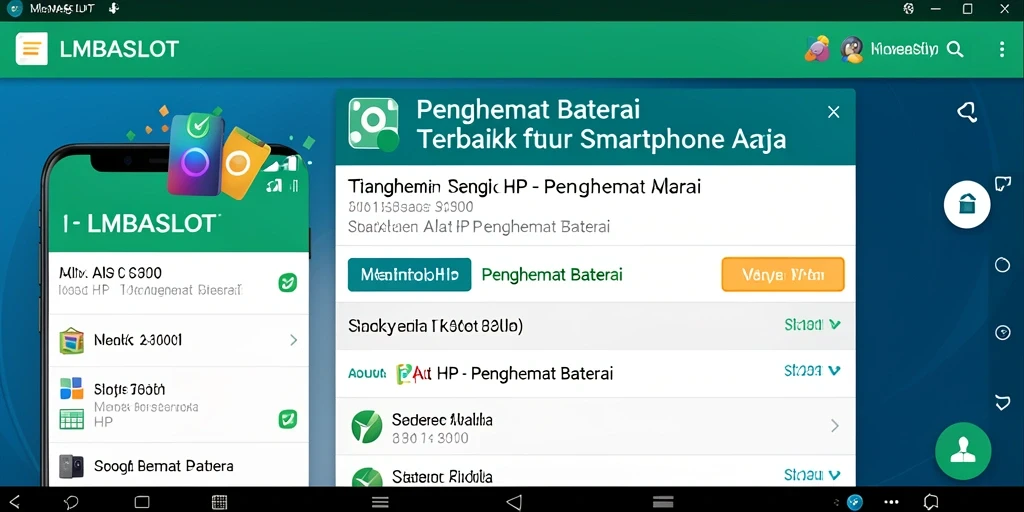 Antarmuka LMBASLOT yang sederhana sebagai Penghemat Baterai.