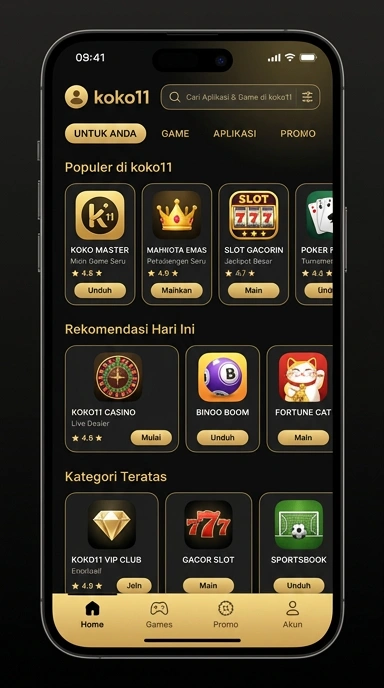 Tampilan katalog aplikasi koko11